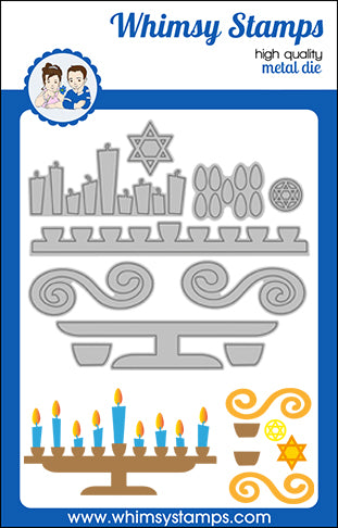 **NEW Menorah Die Set - Whimsy Stamps