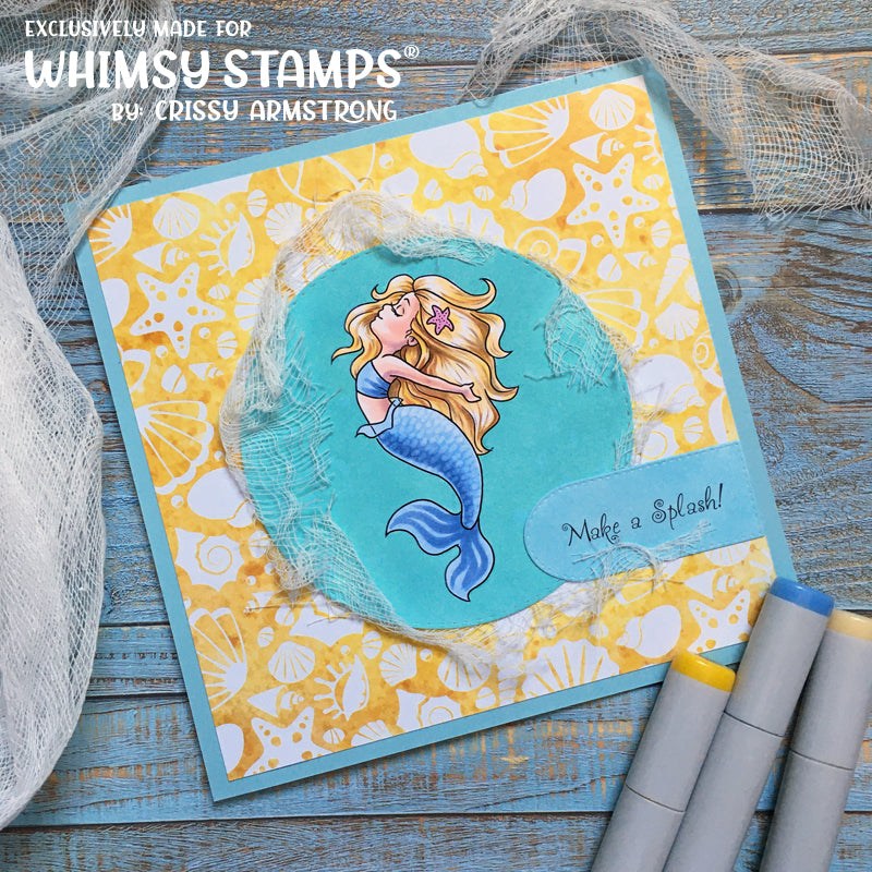 Mermaid Moments Clear Stamps - Whimsy Stamps