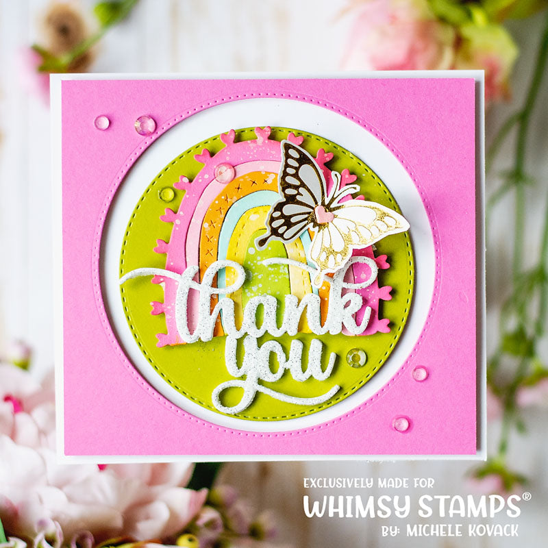 **NEW Boho Rainbows Die Set - Whimsy Stamps