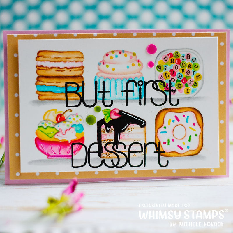 *NEW Sweet Tiles - Desserts Clear Stamps - Whimsy Stamps