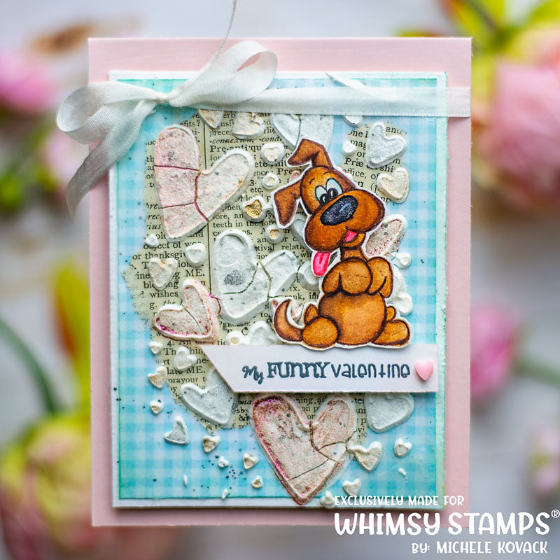 **NEW Doggie Valentine Friends Clear Stamps - Whimsy Stamps