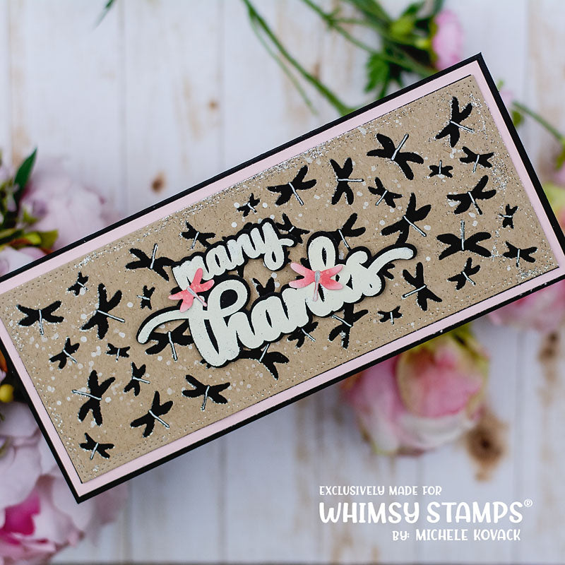 **NEW Many Thanks Clear Stamps - Whimsy Stamps