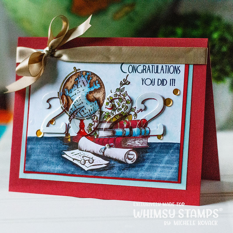 **NEW Graduation Clear Stamps - Whimsy Stamps