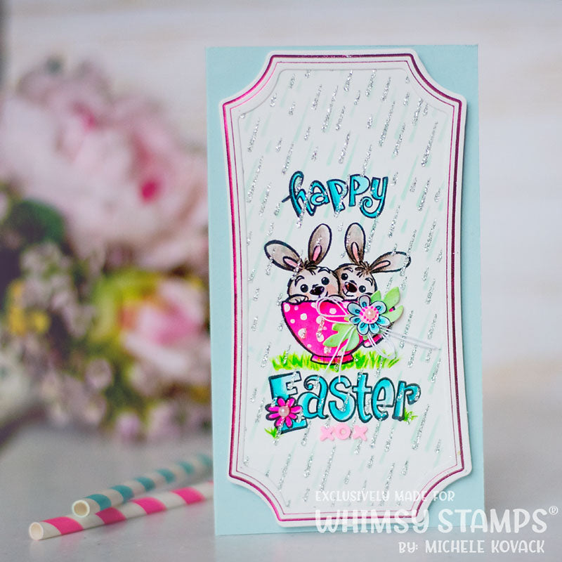 **NEW It's Raining - 6x9 Stencil - Whimsy Stamps