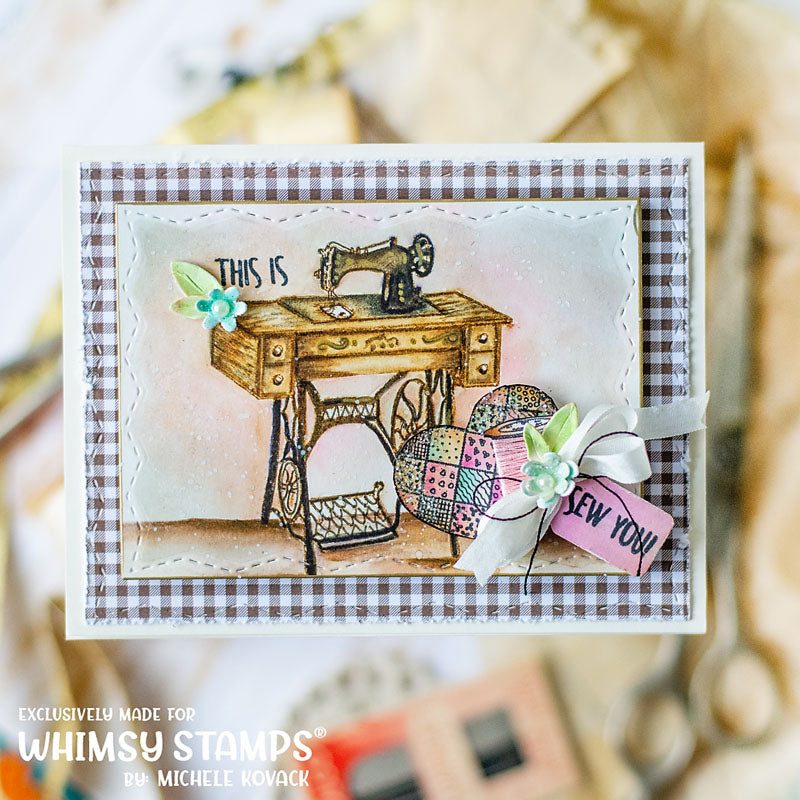 **NEW Sew You Clear Stamps - Whimsy Stamps