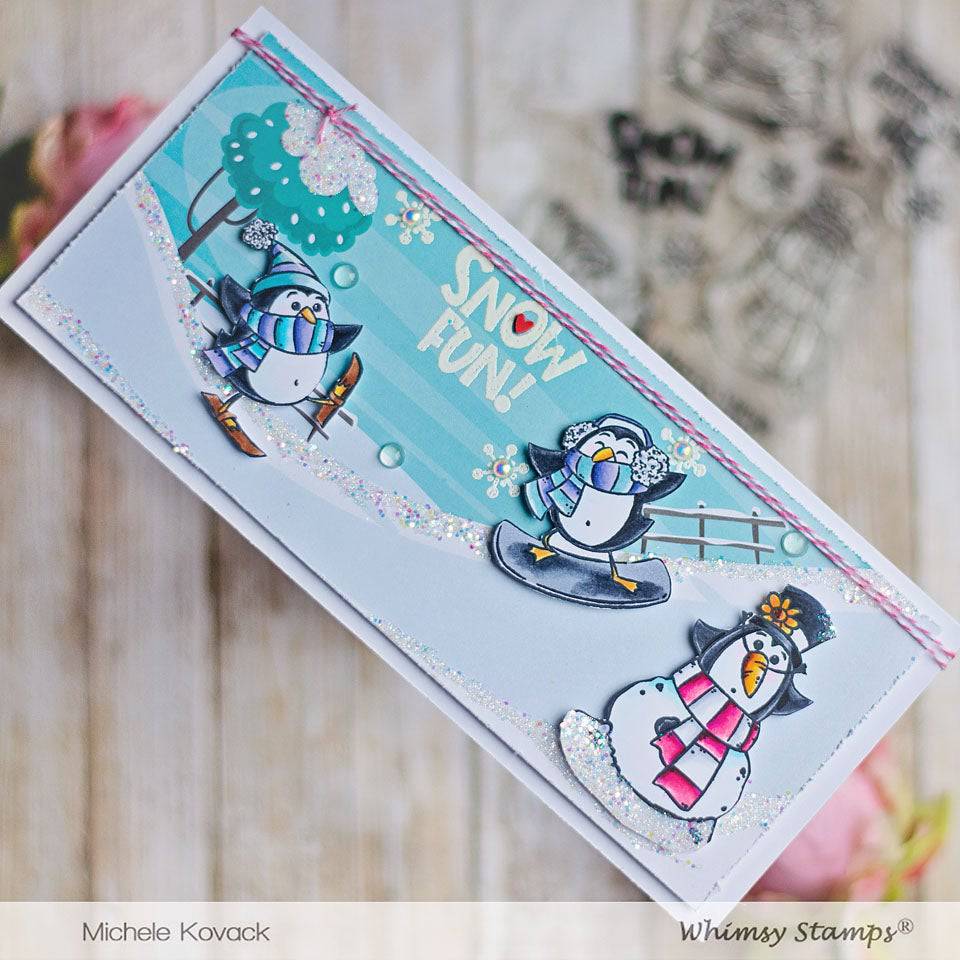 Slimline Paper Pack - Frozen - Whimsy Stamps