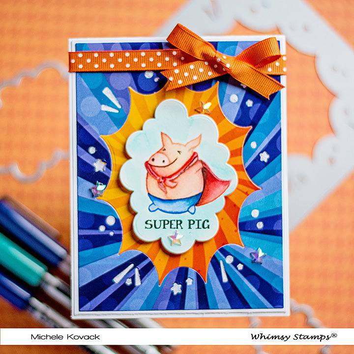 Comic Burst A2 Die - Whimsy Stamps