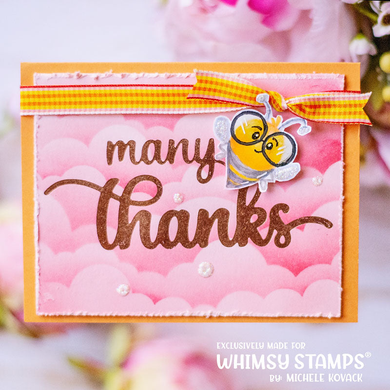 **NEW Bee Happy Clear Stamps - Whimsy Stamps