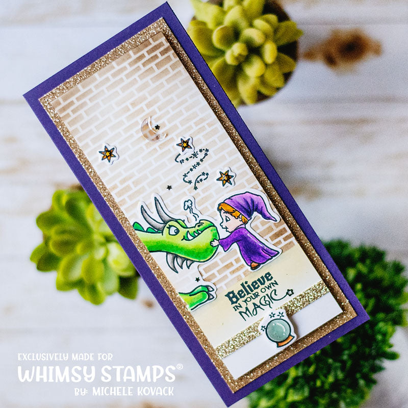 **NEW Wizard in Training Clear Stamps - Whimsy Stamps