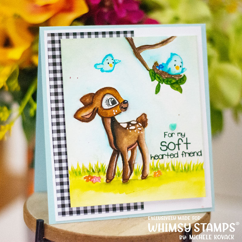 **NEW Wild Flower Grass Clear Stamps - Whimsy Stamps