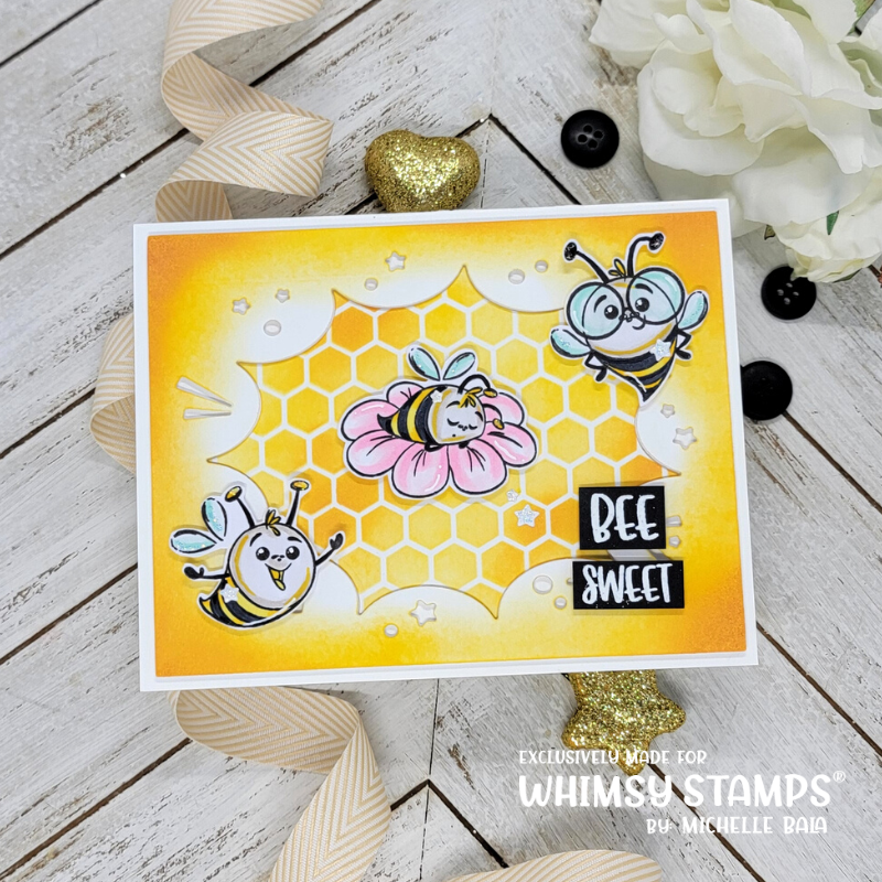 **NEW Bee Happy Clear Stamps - Whimsy Stamps