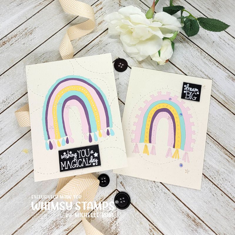 **NEW Boho Rainbows Die Set - Whimsy Stamps