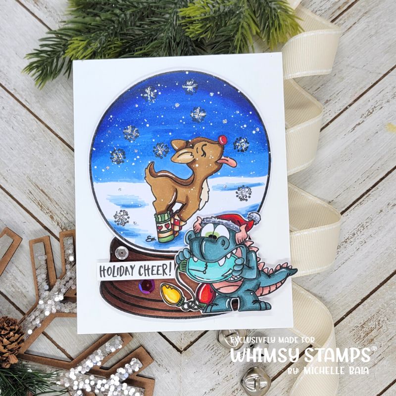 **NEW Dudley's Christmas Clear Stamps - Whimsy Stamps