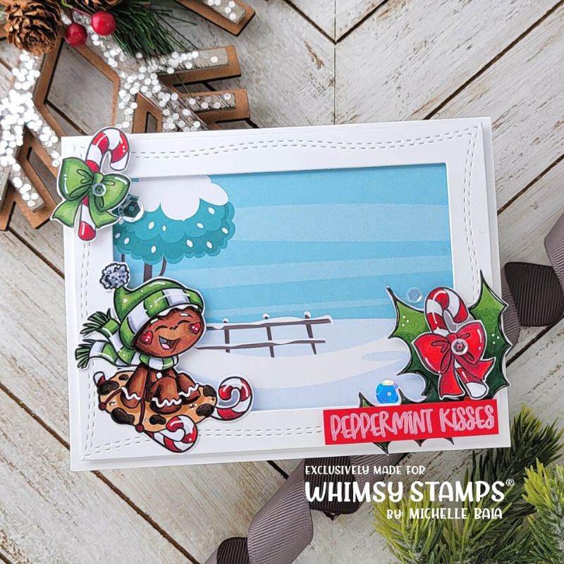 **NEW Gingerbread Fun Clear Stamps - Whimsy Stamps