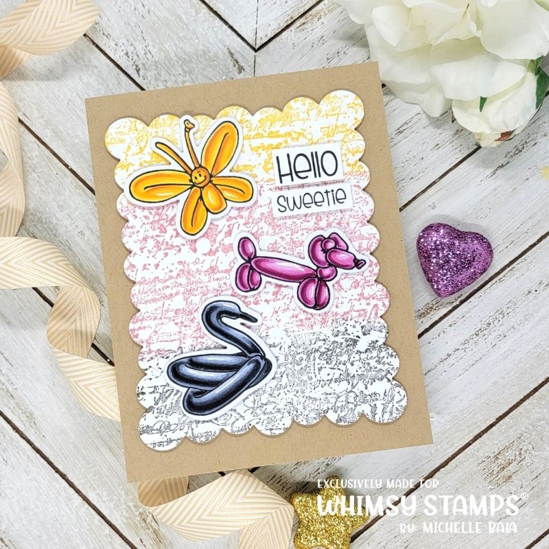 **NEW Party Animal Balloons Outline Die Set - Whimsy Stamps