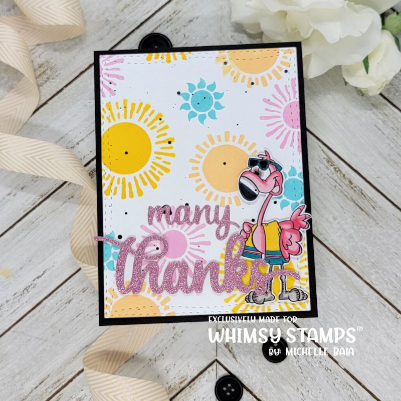 **NEW It's Sunny - 6x9 Stencil - Whimsy Stamps