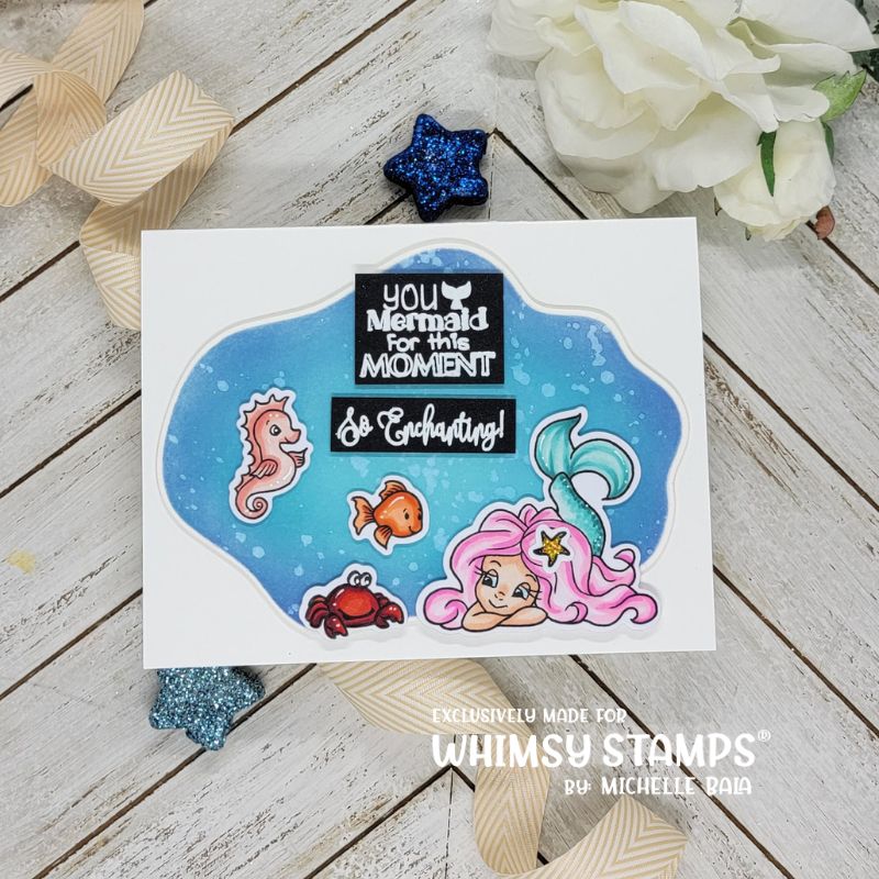 **NEW Mermaid Moments Clear Stamps - Whimsy Stamps