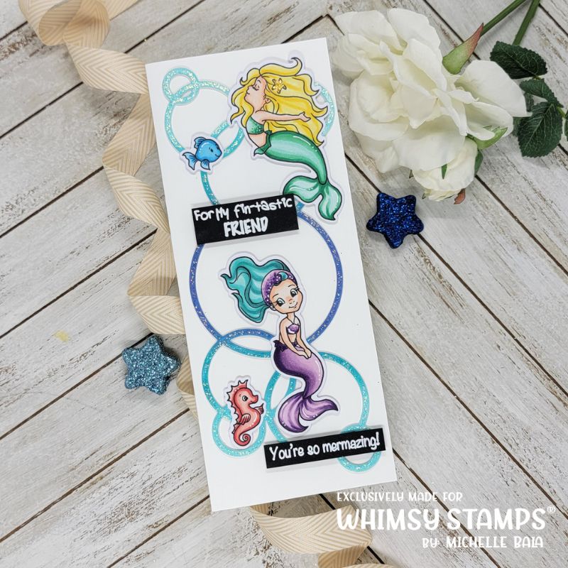 **NEW Mermaid Moments Clear Stamps - Whimsy Stamps