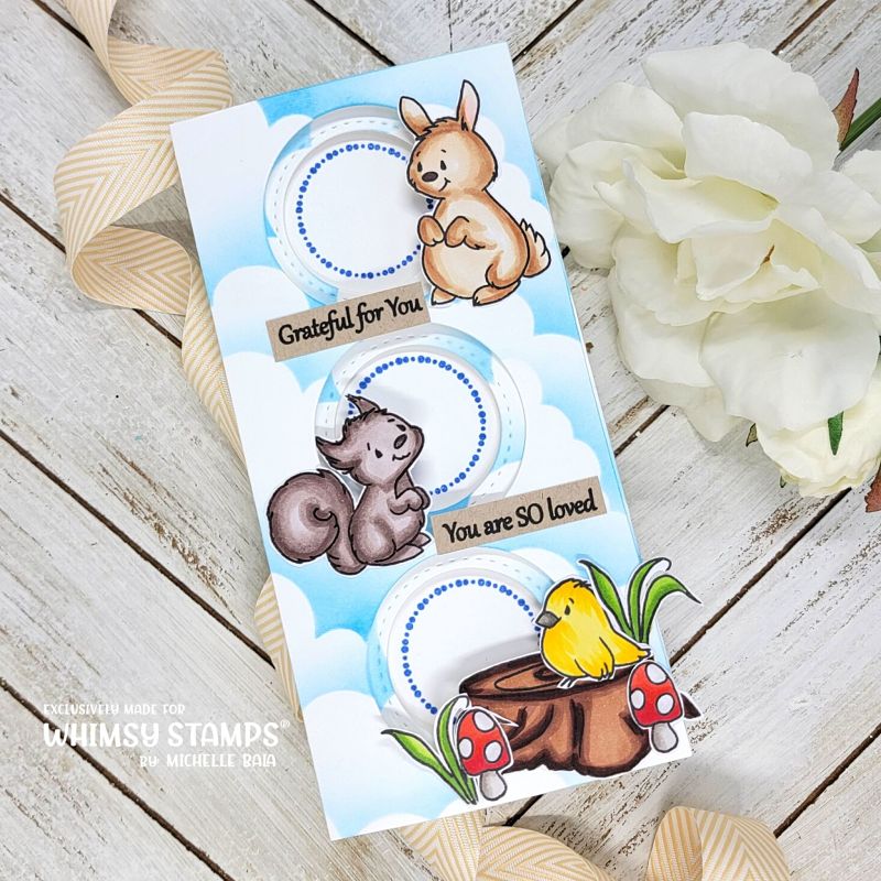 **NEW Peekaboo Dots Clear Stamps - Whimsy Stamps