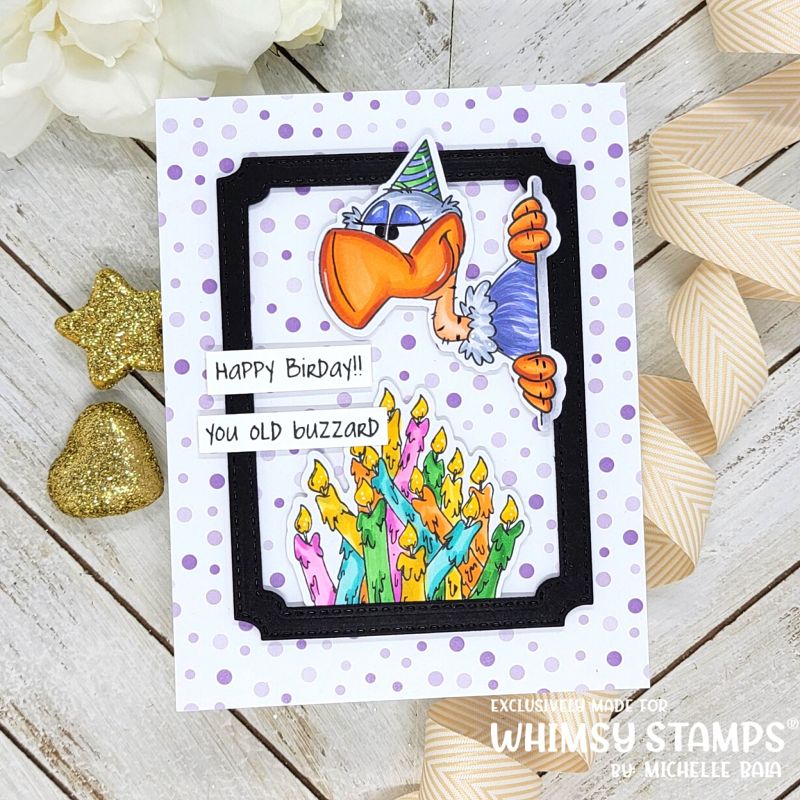 **NEW Old Buzzard Outlines Die Set - Whimsy Stamps