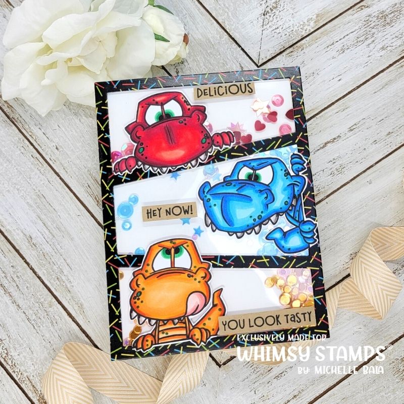 **NEW Roarsome Rex Clear Stamps - Whimsy Stamps