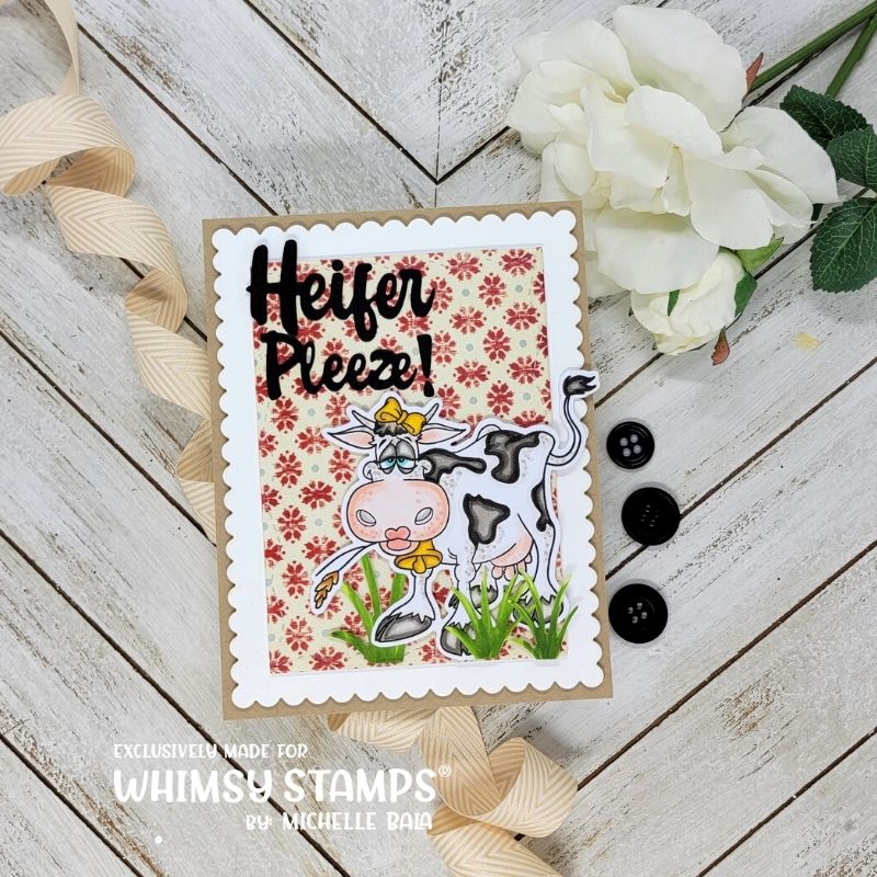 **NEW Heifer Pleeze! Word Die - Whimsy Stamps