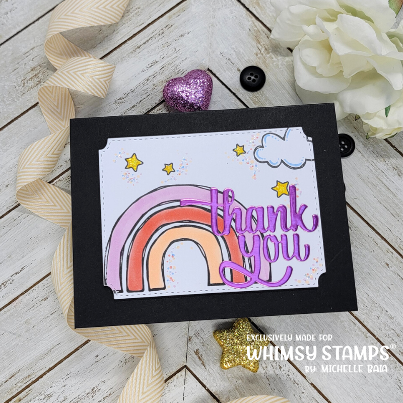 **NEW Thank You Word Die - Whimsy Stamps