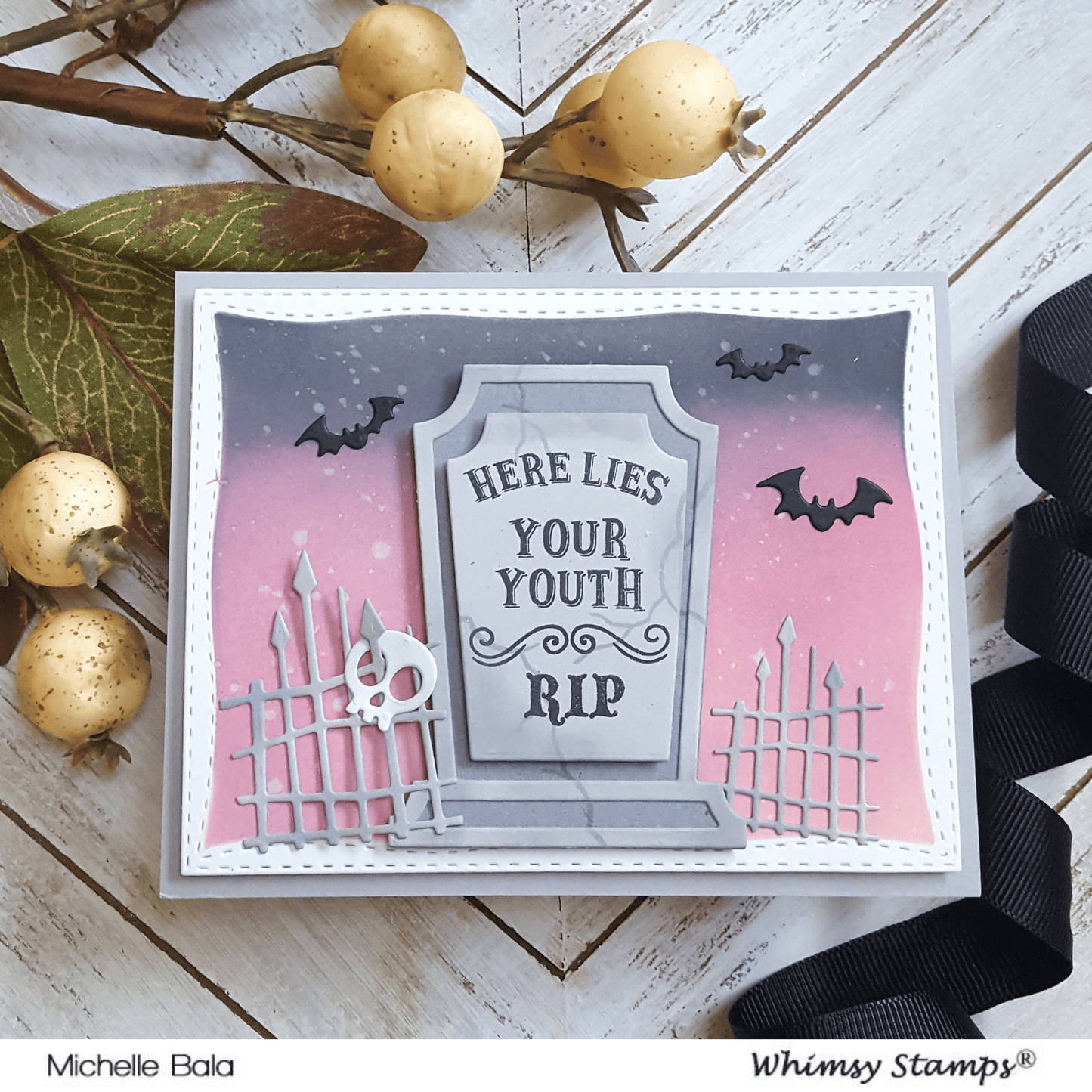 Grave Epitaphs Clear Stamps - Whimsy Stamps