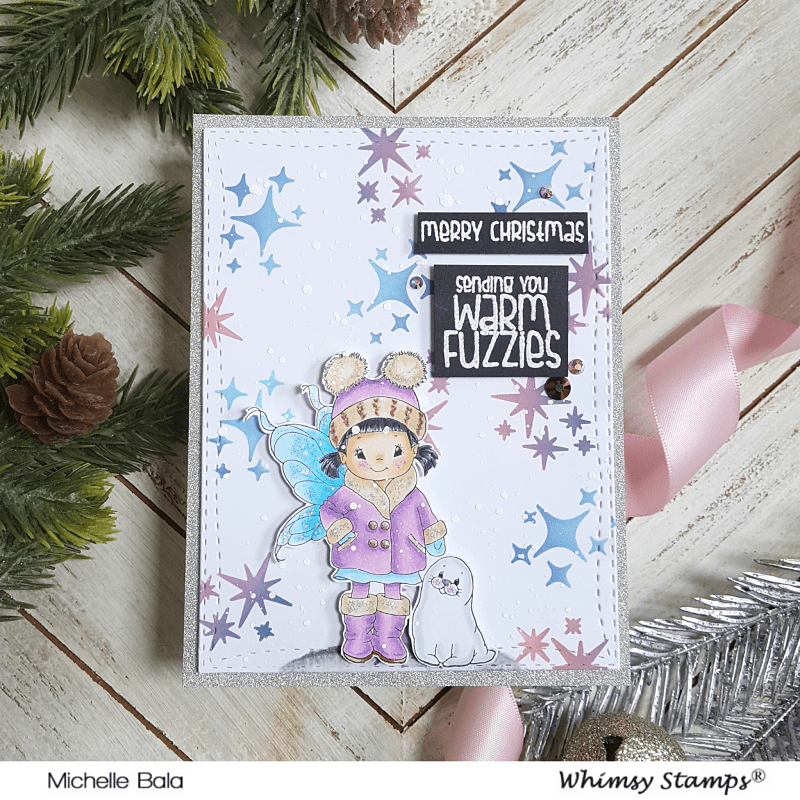 Twinkle Cluster Stencil - Whimsy Stamps