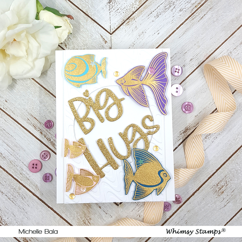 **NEW Big Hugs Word Die Set - Whimsy Stamps