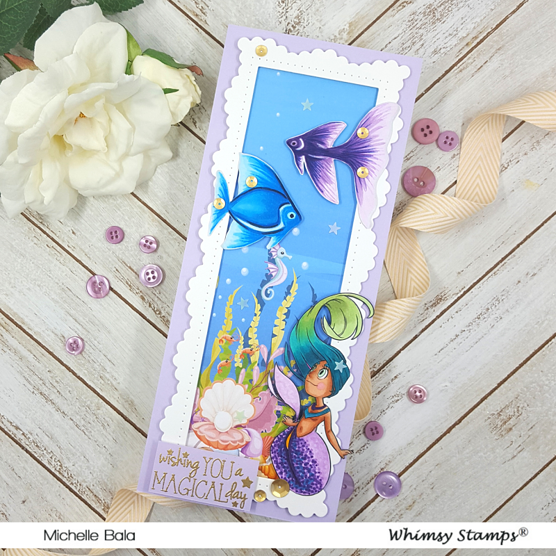 **NEW Slimline Paper Pack - Under the Sea - Whimsy Stamps