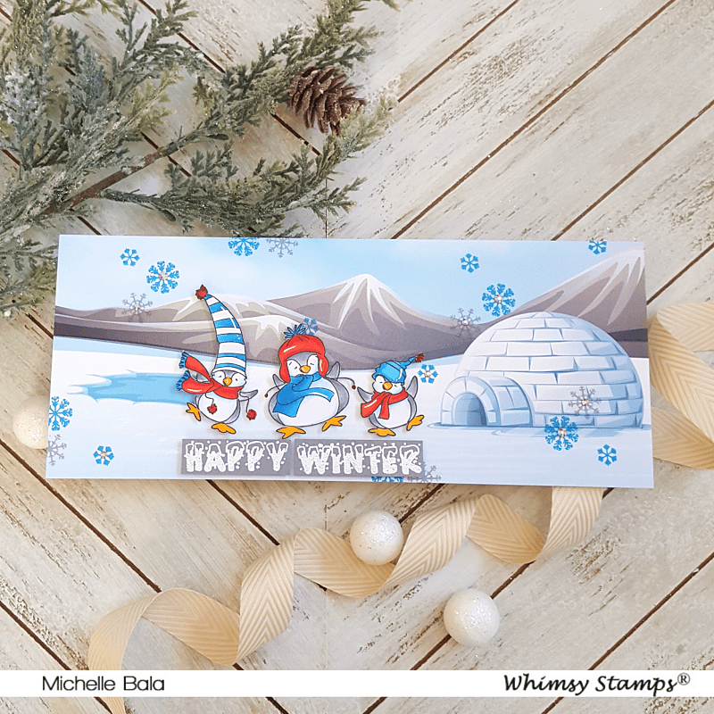 Slimline Paper Pack - Frozen - Whimsy Stamps