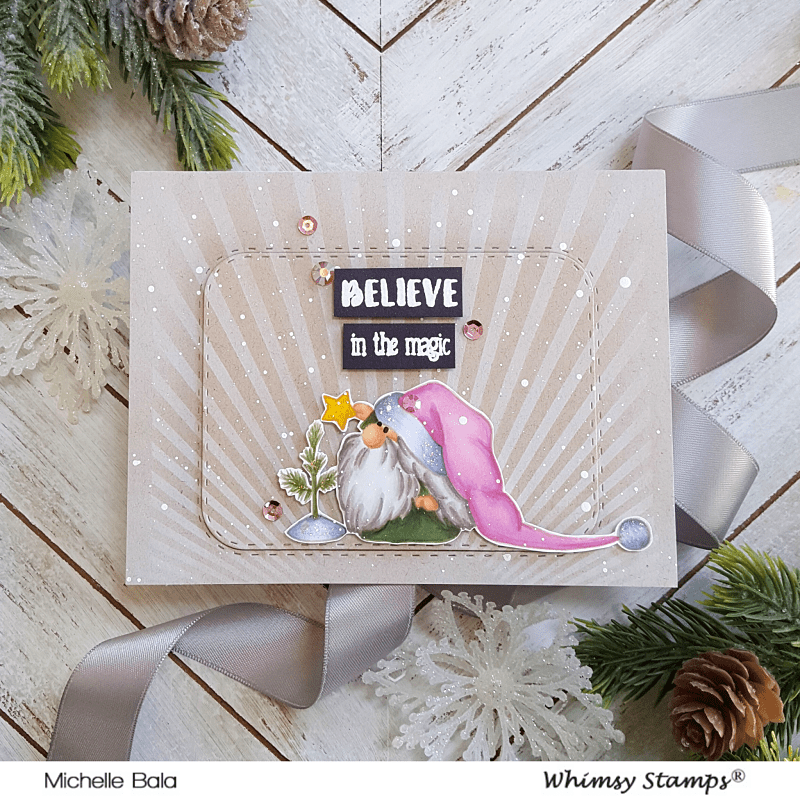 Gnome for the Holidays Clear Stamps - Whimsy Stamps