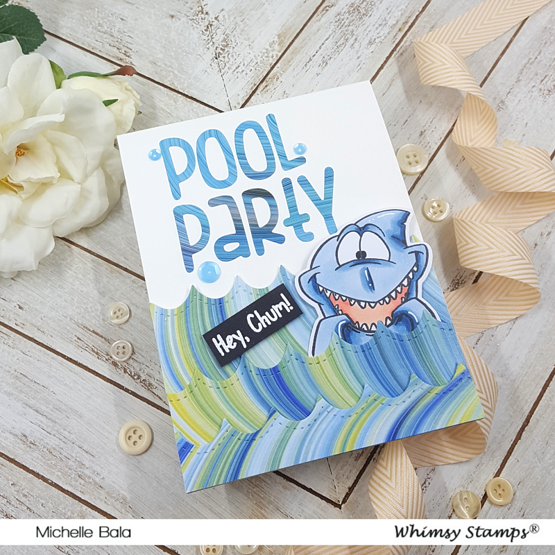 **NEW Lookin' Shark Clear Stamps - Whimsy Stamps