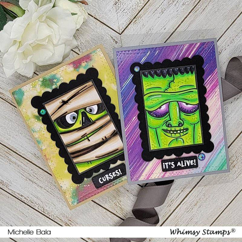 Monster Close Ups Clear Stamps - Whimsy Stamps