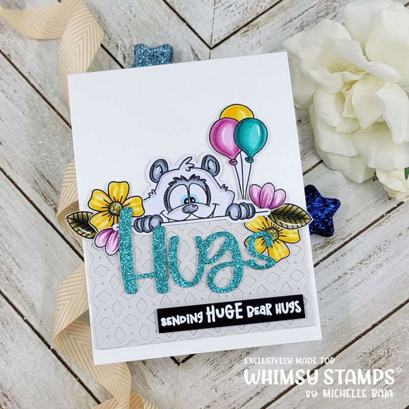 **NEW Panda Peekers Outlines Die Set - Whimsy Stamps