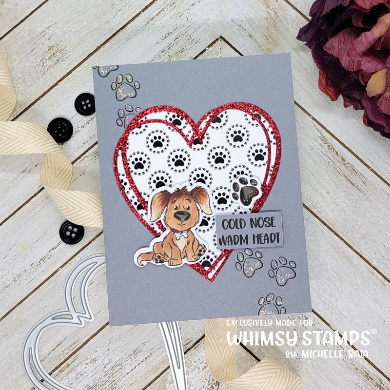 **NEW Puppy Dog Kisses Clear Stamps - Whimsy Stamps