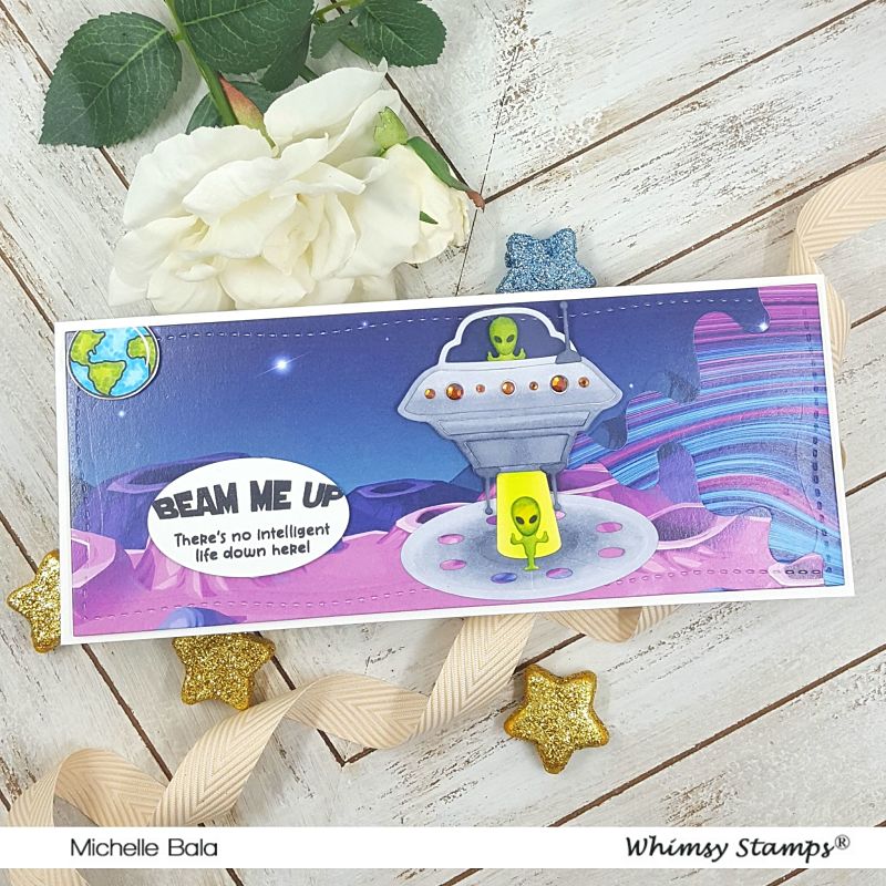 **NEW Slimline Paper Pack - Lost in Space - Whimsy Stamps