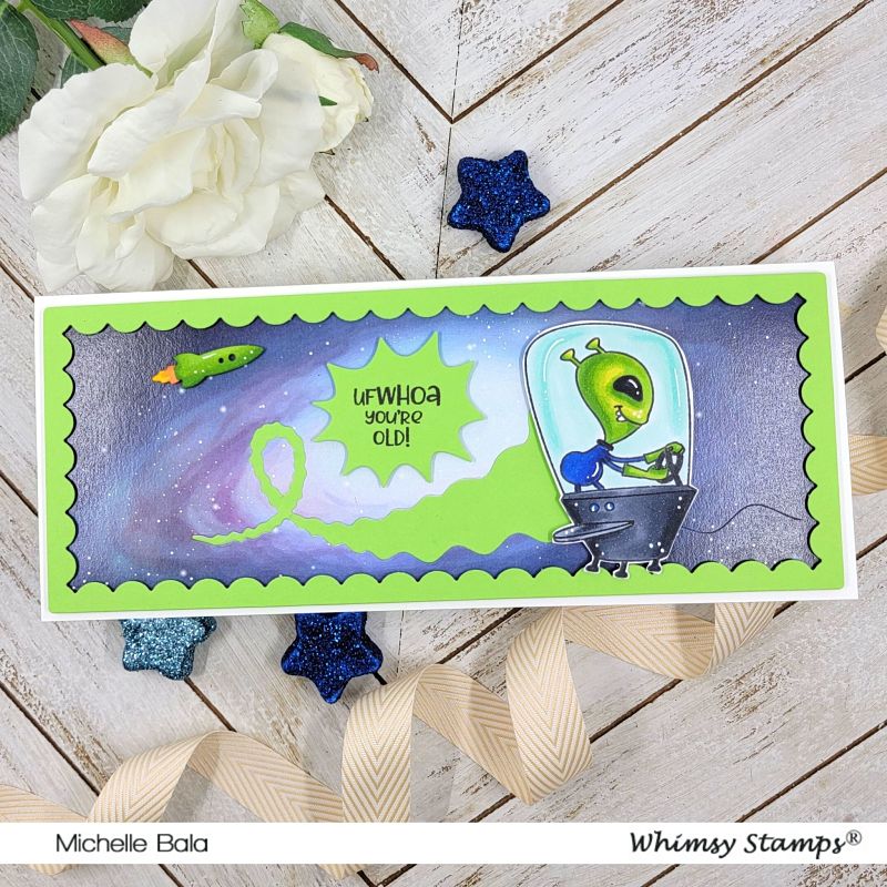 **NEW Slimline Paper Pack - Nebula - Whimsy Stamps