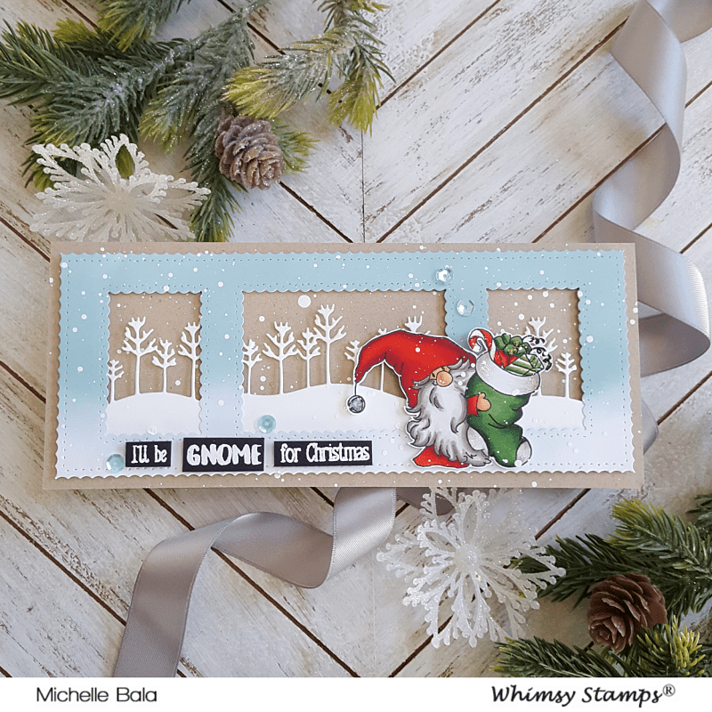 Gnome for the Holidays Clear Stamps - Whimsy Stamps