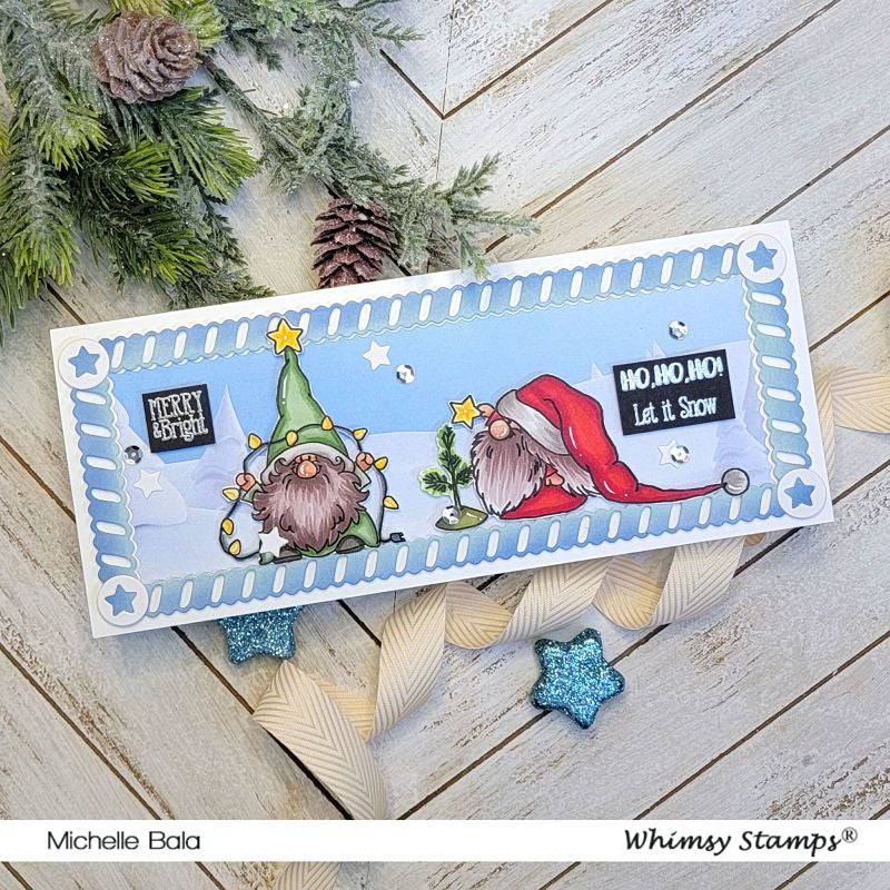 Slimline Twisty Frame Die Set - Whimsy Stamps