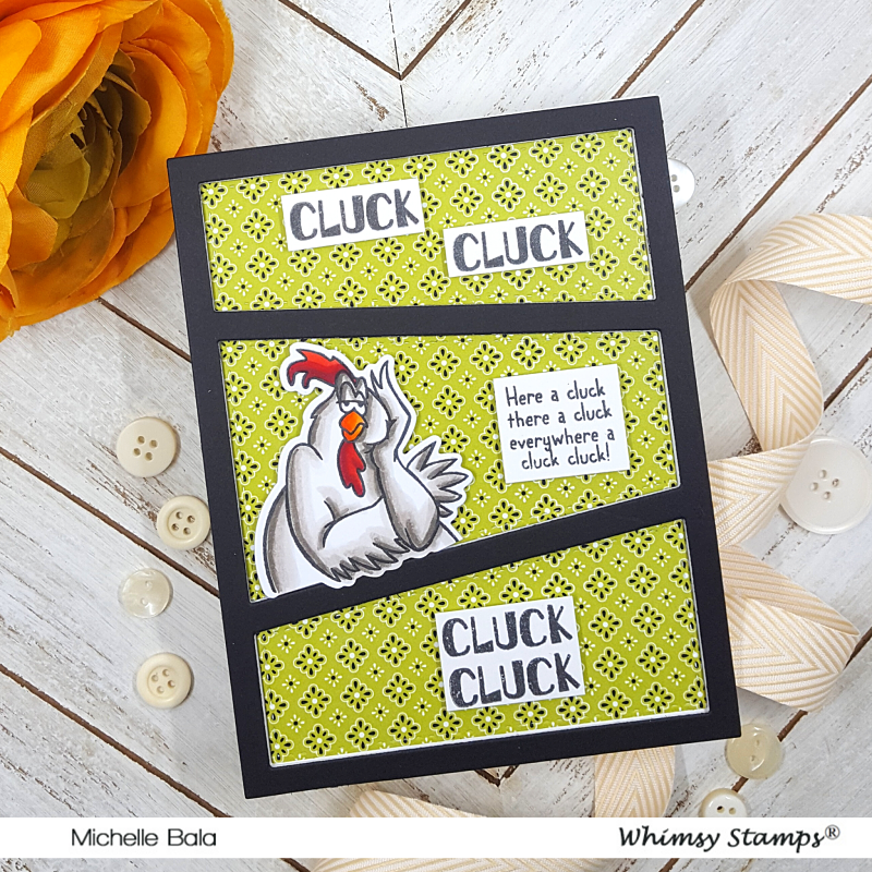 **NEW What the Cluck Clear Stamps - Whimsy Stamps