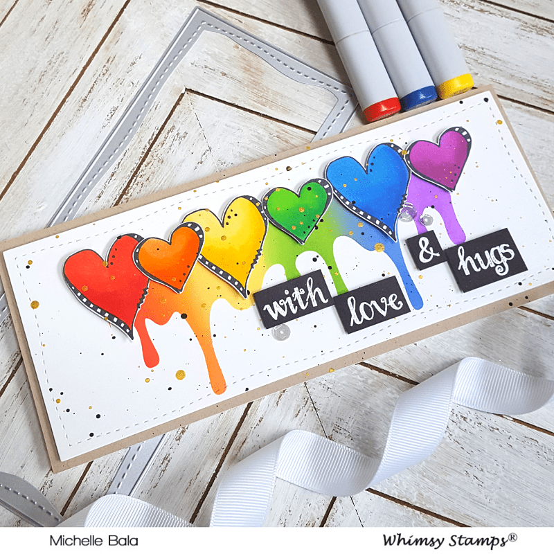 FaDoodle Hearts Clear Stamps - Whimsy Stamps