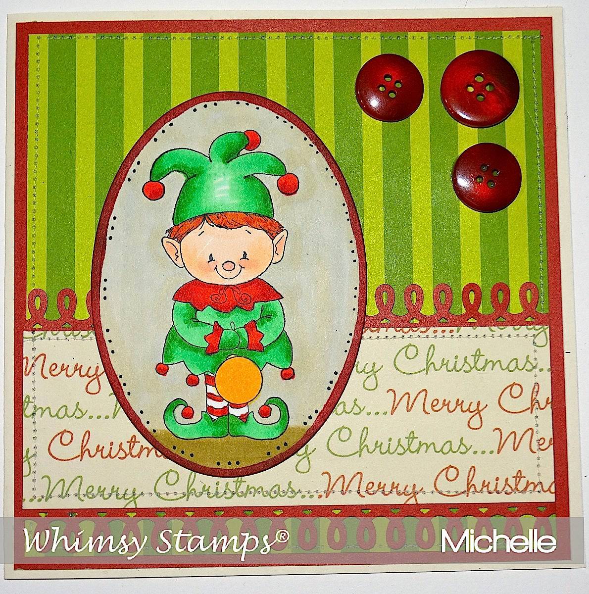 Christmas Elf - Digital Stamp - Whimsy Stamps