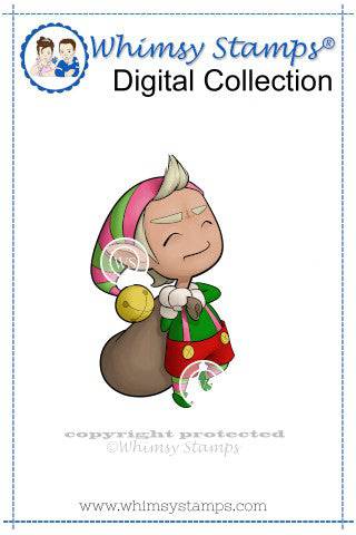 Mini Elf - Digital Stamp - Whimsy Stamps