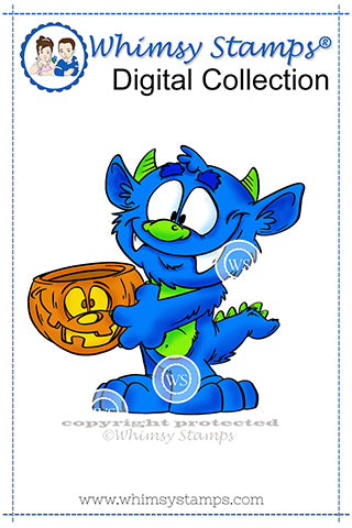 Monster Treat - Digital Stamp - Whimsy Stamps