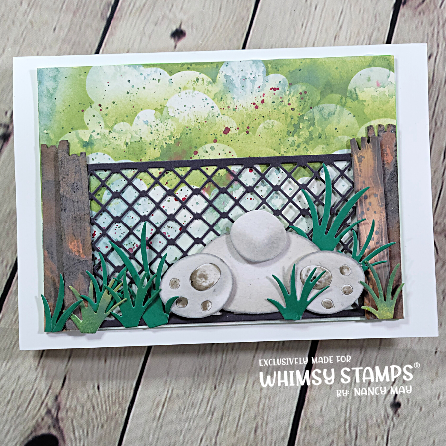 Slimline Chicken Coop Die Set - Whimsy Stamps