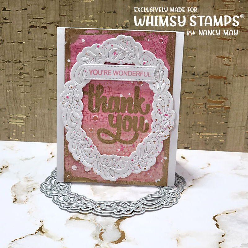 **NEW Many Thanks Clear Stamps - Whimsy Stamps