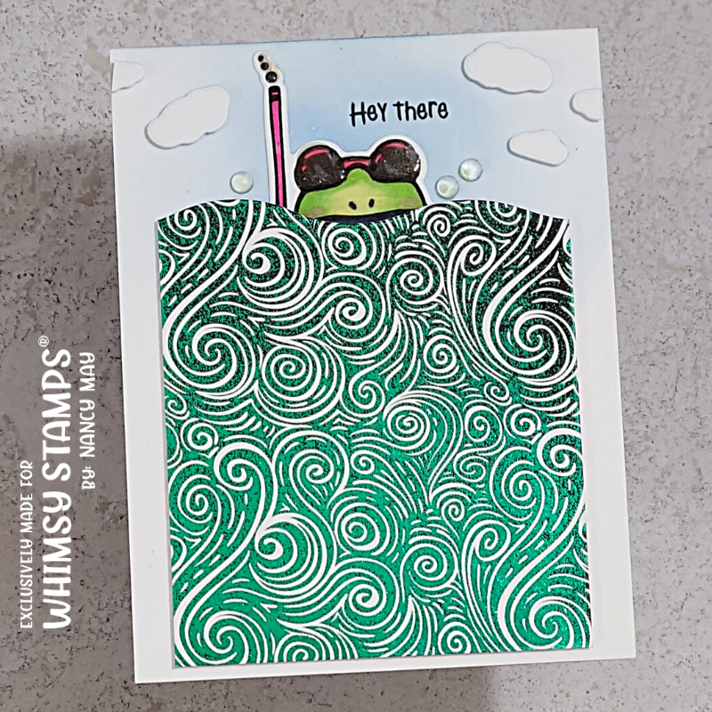 **NEW Toner Card Front Pack - Slimline Wavy - Whimsy Stamps