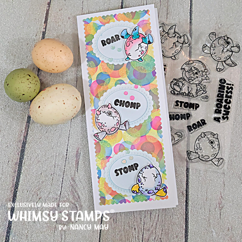 **NEW Roar, Stomp, and Chomp Clear Stamps - Whimsy Stamps